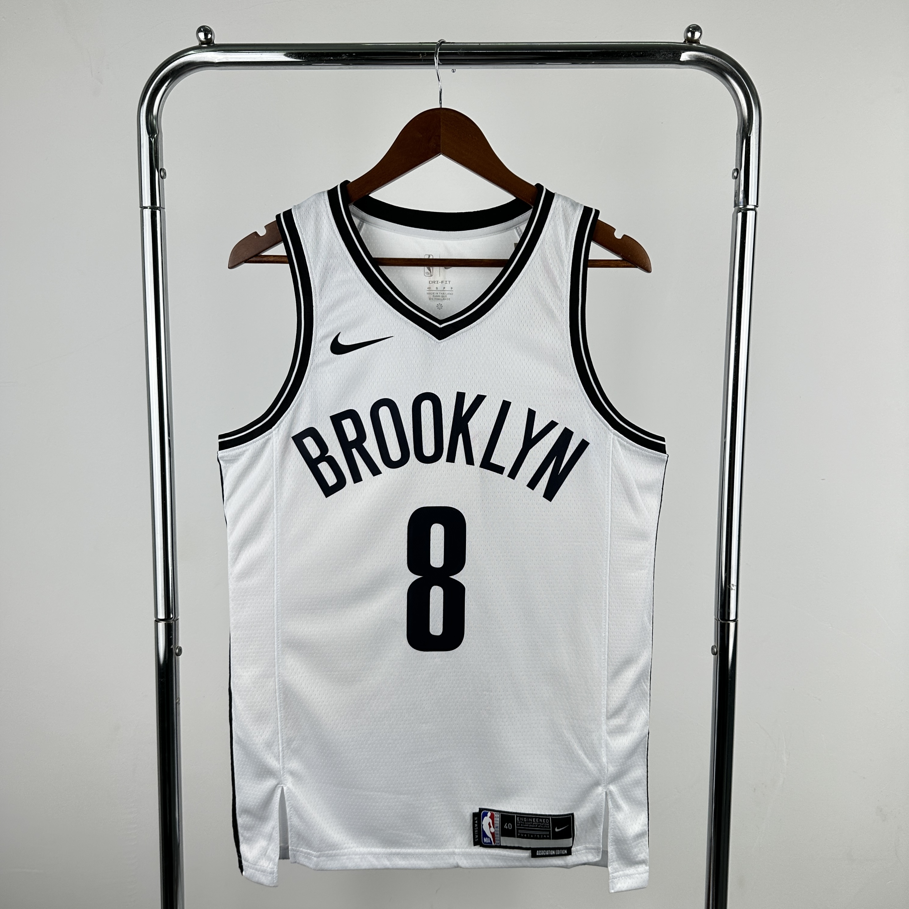 Men Brooklyn Nets #8 Cui White Season Nike 2023 NBA Jersey